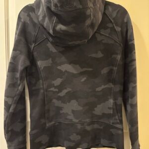 Lululemon Scuba Gray Camo Hoodie- full zip